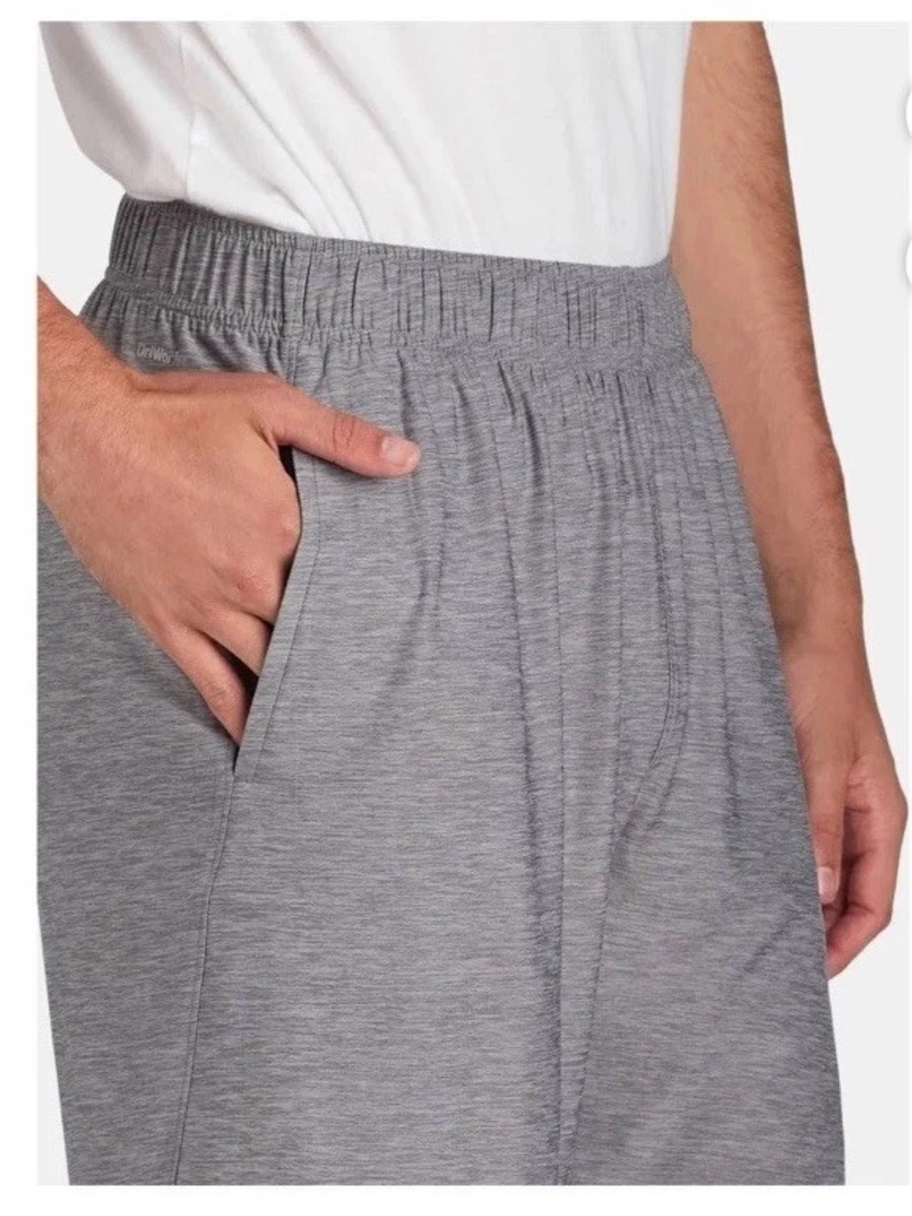 Athletic Works Men's Sz 2XL Heather Gray Athletic Shorts Drawstring Waist New